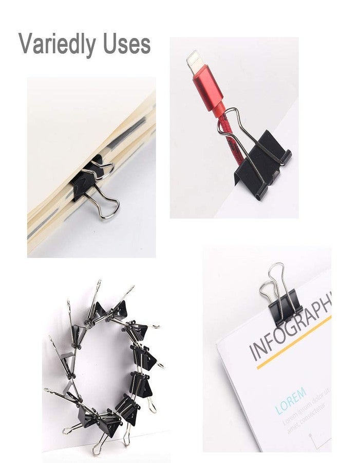 True-Ally Small 15 mm Size Paper Binder Clip clamp for Office, Home, School, Institutions Pack of 72 Clips, Capacity 35 Pages - Image 5