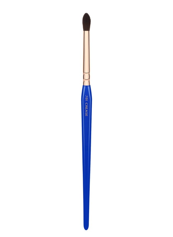 Bdellium Tools Professional Makeup Brush - Golden Triangle Series 781 Crease - With All Vegan and Soft Synthetic Fibers, For Eye Crease (Blue, 1pc) - Image 1