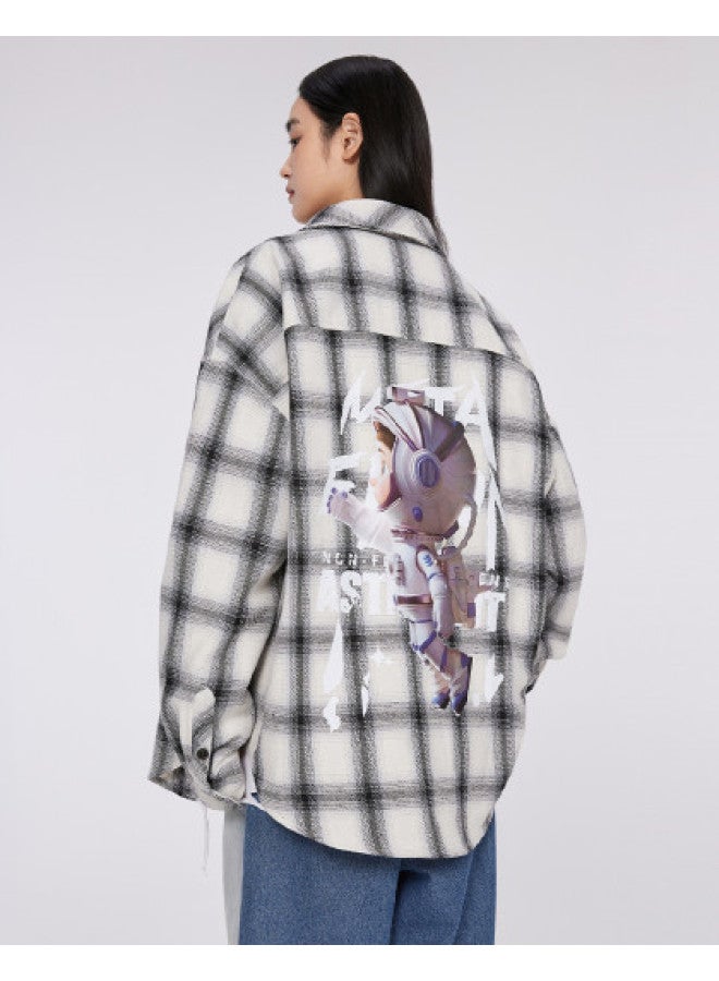 EPTISON Plaid Shirt Women's Spring Blouse With Premium Feel, Unisex Long Sleeve Shirt For Men & Women, Spring/autumn Jacket - Image 1