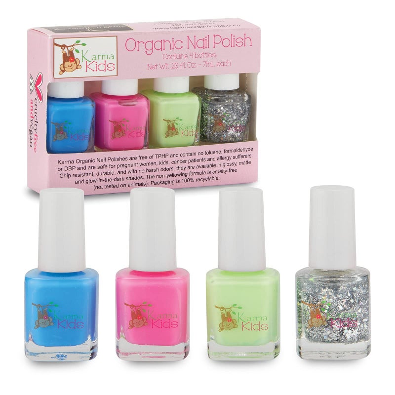 karma organic Karma Kids Nail Polish Box Set No. 1 Natural Safe Nail Polish for Little Girls - Non-Toxic, Vegan, and Cruelty Free â€“ Quick Dry Kids Friendly - Image 2