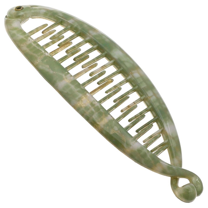 Camila Paris CP3106 45 inch French Banana Clip Hair Comb Classic Girls Updo Flexible Ponytail Holder Interlocking Banana Combs Fashion Durable Styling Hair Accessories for Women Made in France