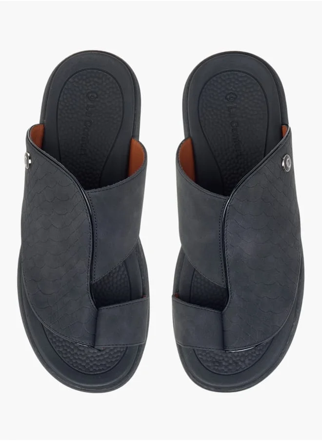 لو كونفورت Men Panelled Slip-On Arabic Sandals