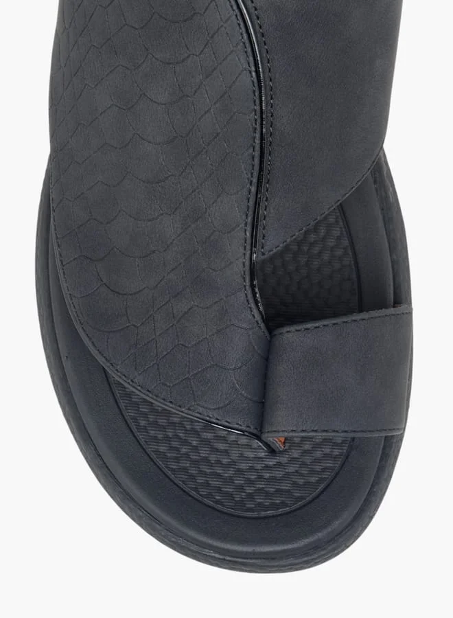Le Confort Men Panelled Slip-On Arabic Sandals