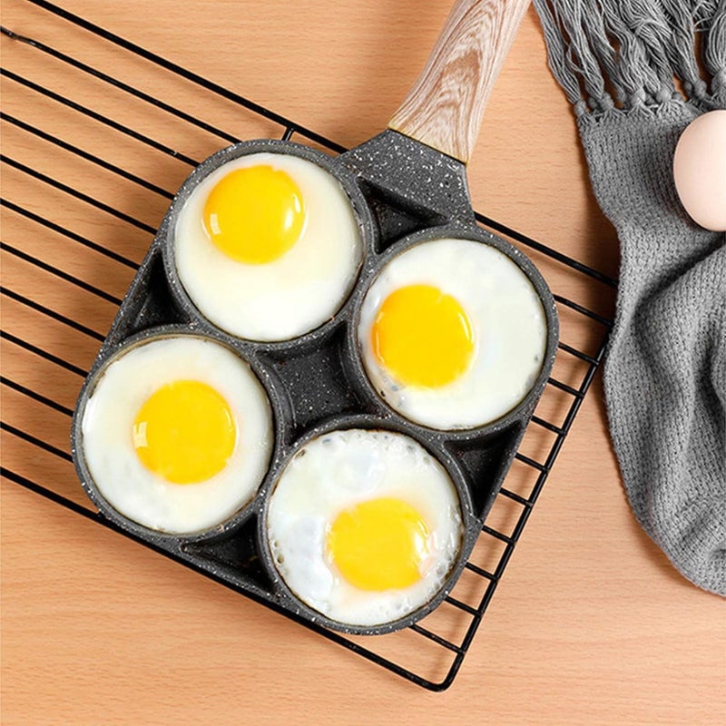 EARTHCONE Mini Non-Stick Egg Frying Pan/Pancake Pan/Breakfast Omelette Pan/Mini Omlet Pan Kitchen Cooking Frying Omelet Pan Multi Snack Maker Pan for Home (1Pcs) - Image 3
