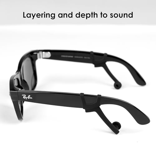 KONAFEI Increase Privacy Ear Tips for RayBan Meta Gen1/2 Glasses, Meta Oakley/Display, Rayneo, XREAL, VITURE, Rokid, Sound Booster Tube/Audio Enhancer for Smart Glasses Accessories, No Impact Charger - Image 3