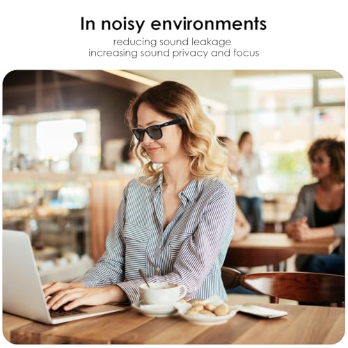 KONAFEI Increase Privacy Ear Tips for RayBan Meta Gen1/2 Glasses, Meta Oakley/Display, Rayneo, XREAL, VITURE, Rokid, Sound Booster Tube/Audio Enhancer for Smart Glasses Accessories, No Impact Charger - Image 5
