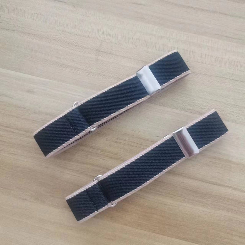 Elastic Armband Sleeve Garters Unisex Black 2.5cm