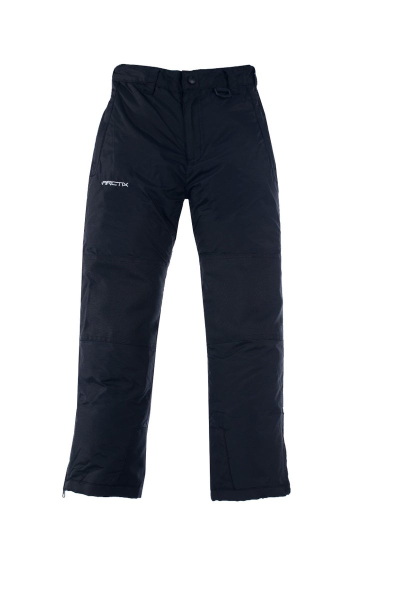Arctix Kids Snow Pants with Reinforced Knees and Seat Black Medium Husky