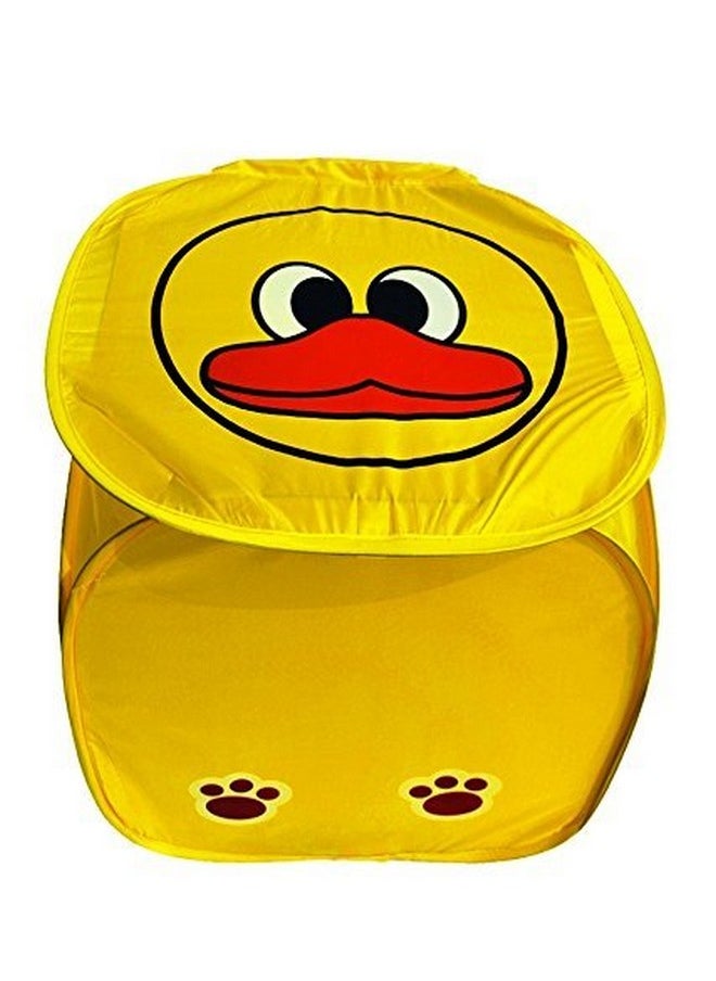Kuber Industries - Kuber Industries Polyester Cartoon Print Square Laundry Bag/Basket (Multi)-CTKTC26062 - Image 1