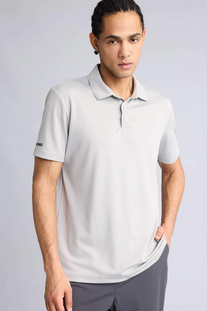 DeFacto Grey Man Standard Fit Short Sleeve Polo T-Shirt Casual - Image 4