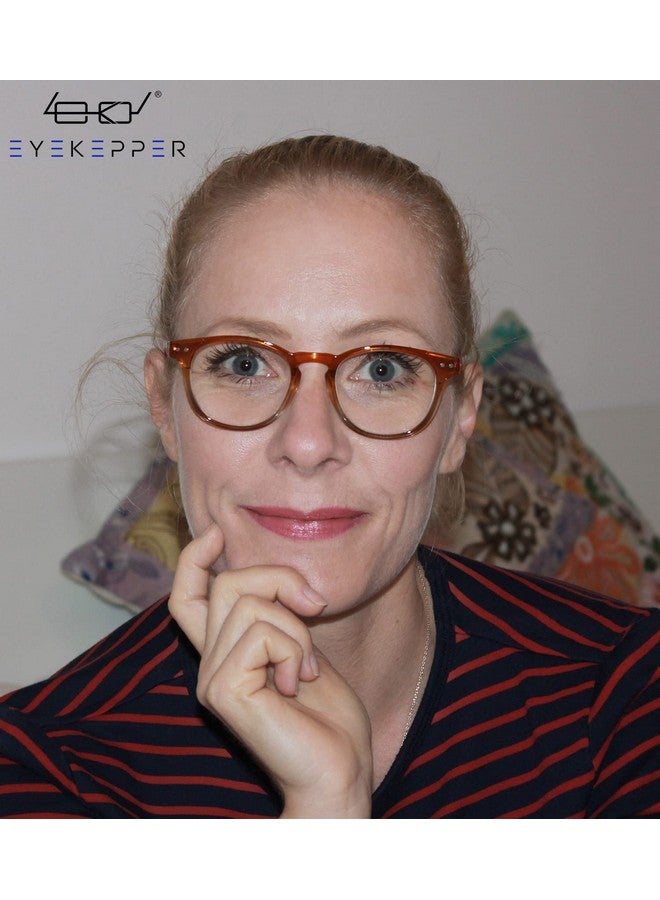 Eyekepper Fashion Readers Womens Reading Glasses (Brownclear Frame 2.00) - Image 2