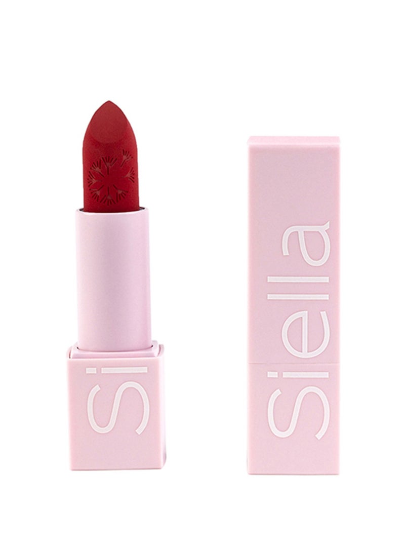 Siella Beauty Poppy Flower Power Matte Lipstick Upto 10hr Long Lasting Lipstick Made In Italy - Image 1