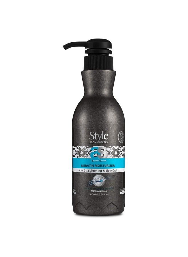 style aromatherapy Professional Keratin Treatment Nourishing Leavein Moisturizer Hair Cream For Dry Damaged Dull Frizzy Hair Sulphate Free100Ml - Image 1