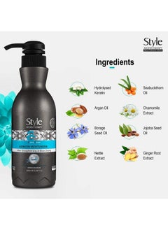 style aromatherapy Professional Keratin Treatment Nourishing Leavein Moisturizer Hair Cream For Dry Damaged Dull Frizzy Hair Sulphate Free100Ml  - Image 3