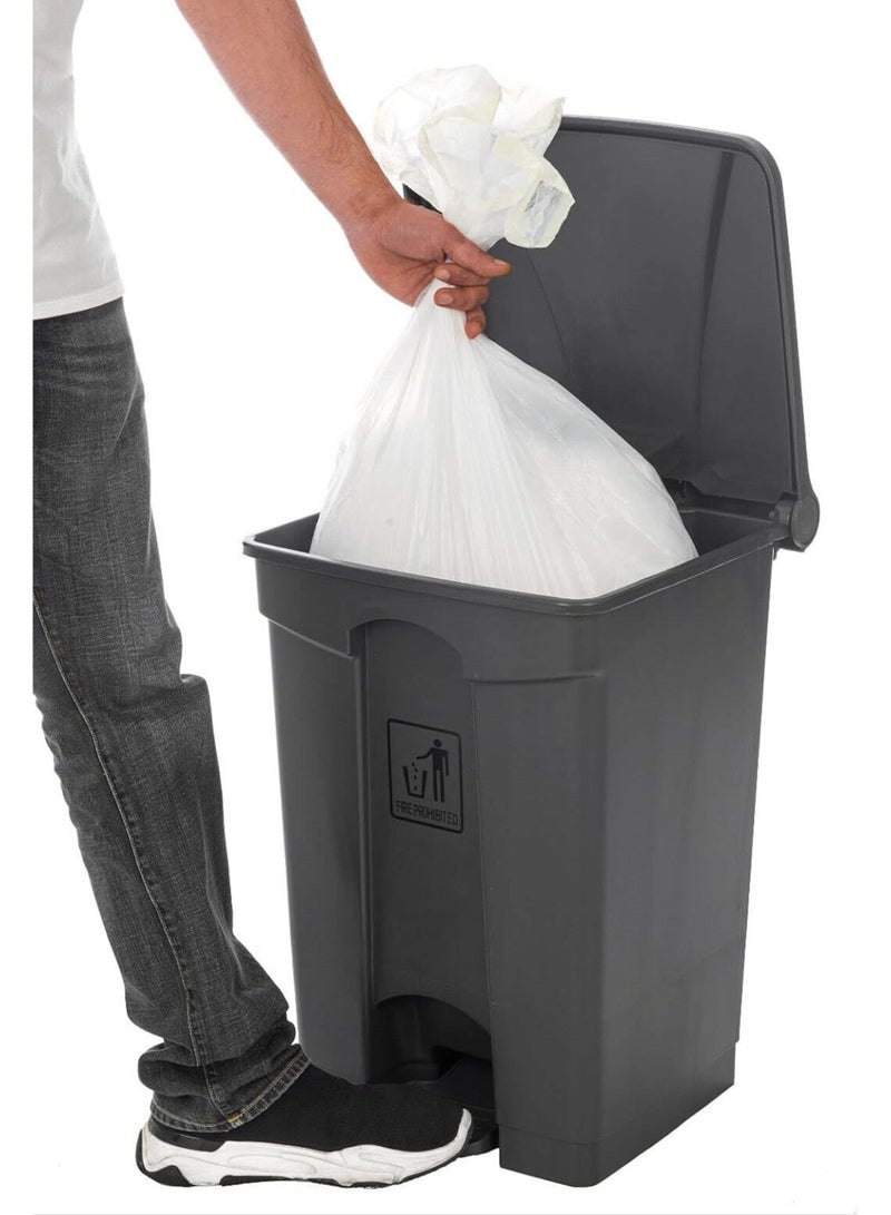 Amber Home Plastic Garbage Bin 45L Trash Bin with lid Pedal, Dustbin for Kitchen, Trash Can for kitchen, offices or Outdoor, trash can with lid, garbage bin with pedal, plastic kitchen bin - Image 2