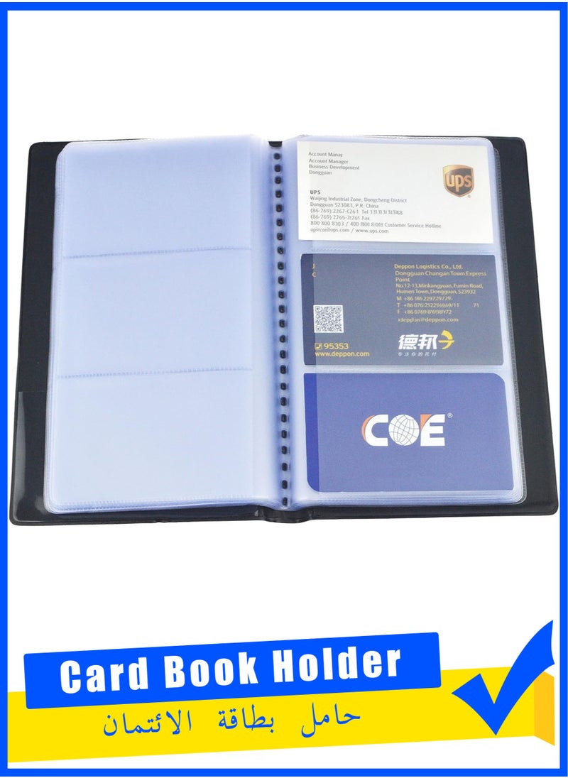 Deli Business Card Book Holder Name Card Organizer Professional Office Journal Namecard Holder Organizer Holds 240 Cards  - Image 2