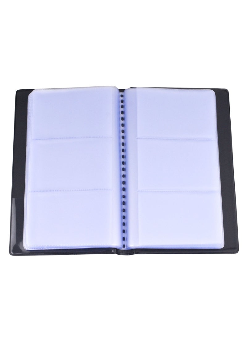 Deli - Business Card Book Holder Name Card Organizer Professional Office Journal Namecard Holder Organizer Holds 240 Cards - Image 1