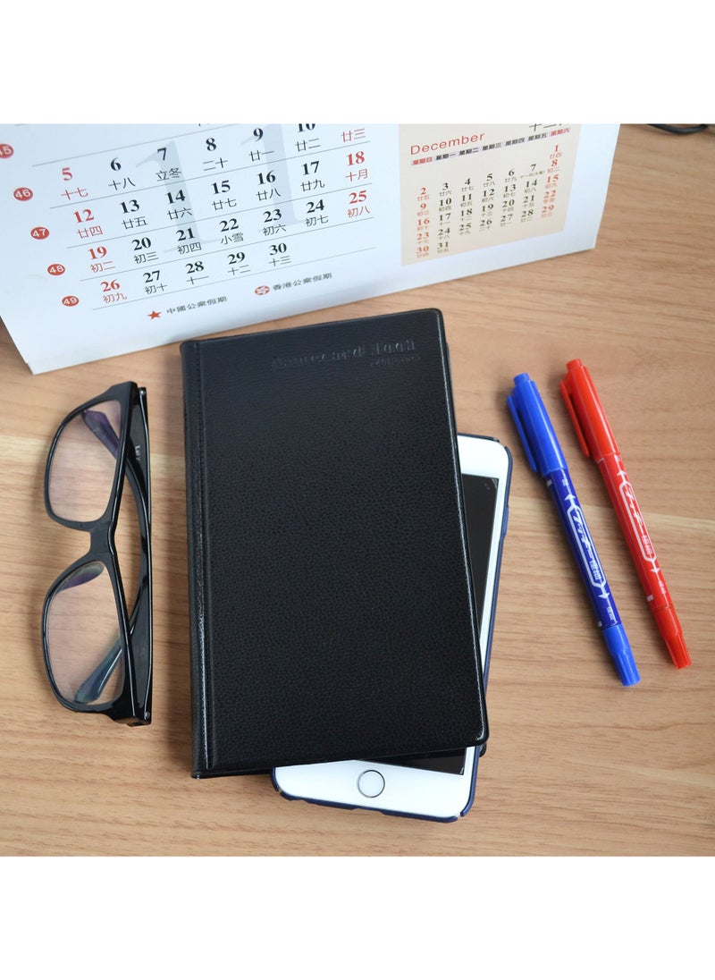 Deli - Business Card Book Holder Name Card Organizer Professional Office Journal Namecard Holder Organizer Holds 240 Cards - Image 1