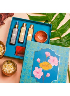 MELLOW Ayurveda Hair Ritual Valentine Giftset For Boyfriend/Girlfriend/Husband/Wife | Premium & Luxurious Gift Box | Giftset For All Special Occasions | For All Skin Types | 100% Natural & Timeless Ayurvedic Skin, Body & Haircare Giftset | Ministry Of Ayush Certified  - Image 2