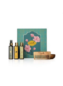 MELLOW Ayurveda Hair Ritual Valentine Giftset For Boyfriend/Girlfriend/Husband/Wife | Premium & Luxurious Gift Box | Giftset For All Special Occasions | For All Skin Types | 100% Natural & Timeless Ayurvedic Skin, Body & Haircare Giftset | Ministry Of Ayush Certified  - Image 5
