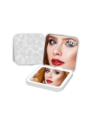 Impressions Vanity Hello Kitty Supercute Compact Mirror With Touch Sensor Switch For Adjustable Brightness Lighted Makeup Mirror With Led Lights And 2X Magnifying Mirror Top (White) - pzsku/Z3C976F081892F4A9AA6FZ/45/_/1693548002/c7cda004-db40-4460-9982-2efb6cb0e3ed