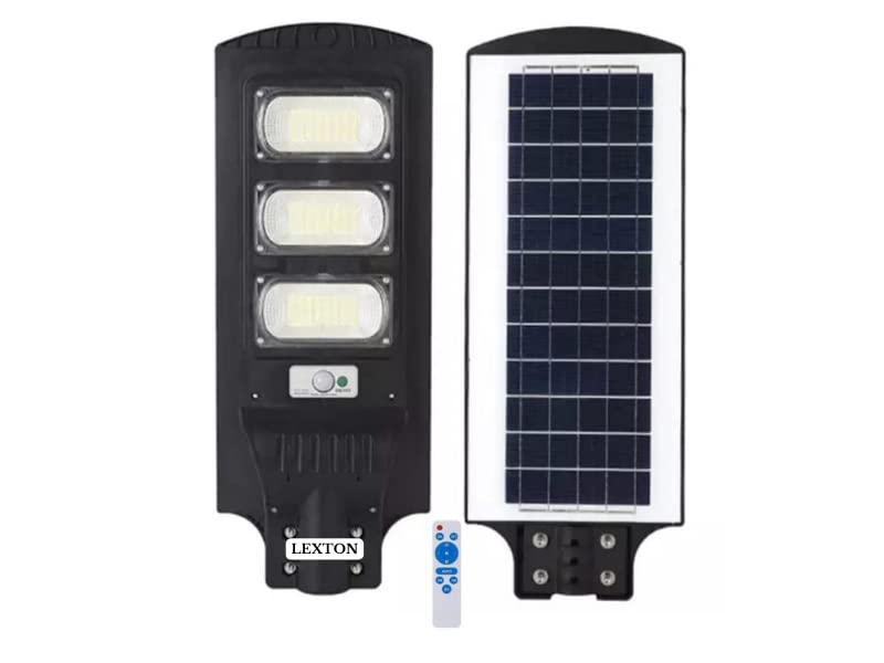 Lexton Solar Street Light 90w Led Power, 15watt Brightness, Solar Powered ABS Plastic - Automatic Operations with Motion Sensor and IP65 Waterproof for Outdoor Use - Black (90Watt, Pack of 1) - Image 5