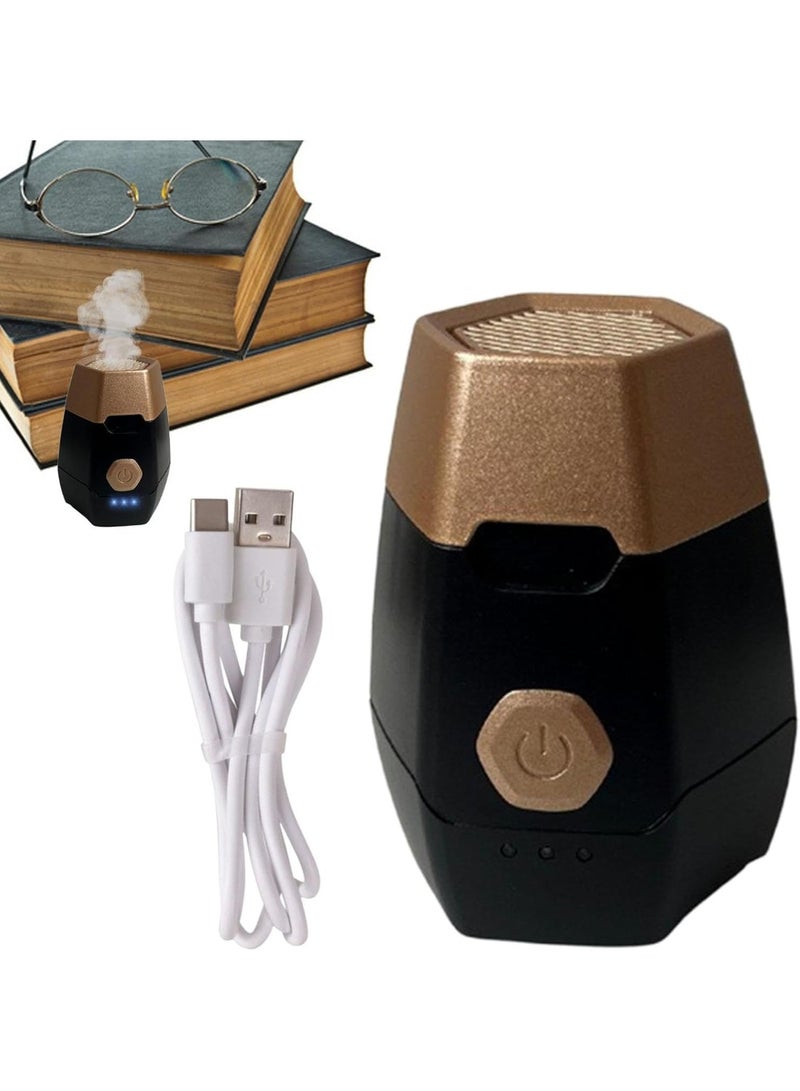 GLEVAR Smokeless Incense Burner | USB Rechargeable Aroma Diffuser | Bakhoor Heater, Portable Scent Device, For Car, Home, and Office Air Freshening & Mood Setting - Image 1