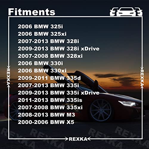 Rexka 25pcs Interior Trim Moulding Door Retainer Trim Finisher Clips E46 E90 E91 X5 Compatible with BMW E46 E90 E91 E92 320i 323i 325i 328i 330i M3 X5 E53 07149158194 - Image 2