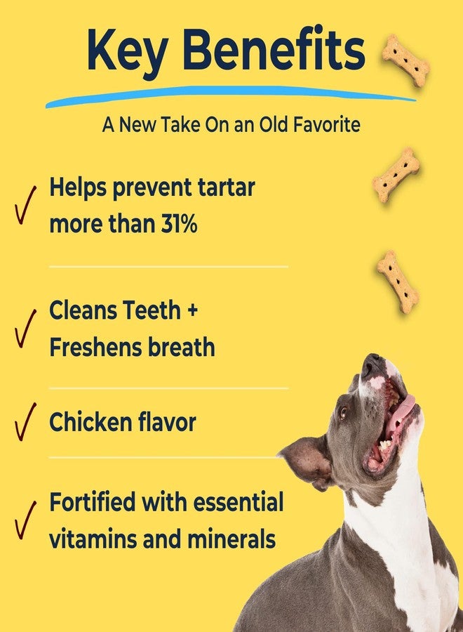 Tartar Shield Dental Dog Biscuits | Safe Daily Treats | Cookie Cleans Teeth & Gums Fresh Breath Natural Oral Health Support | Tasty Lean Chicken Flavor | USA Made - Image 3