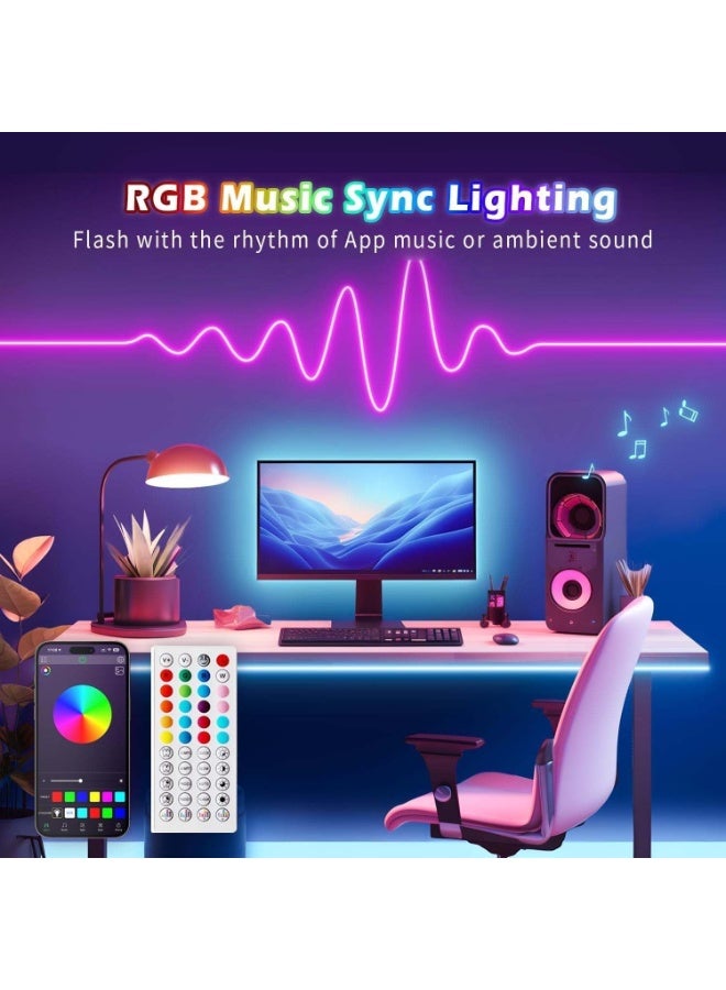 فلاي رود شريط إضاءة نيون، شريط إضاءة نيون LED بطول 3 أمتار مع تطبيق للتحكم عن بعد، مقاوم للماء IP67، شريط إضاءة نيون LED مرن 24 فولت RGB لغرفة النوم والديكور الداخلي والخارجي - Image 2