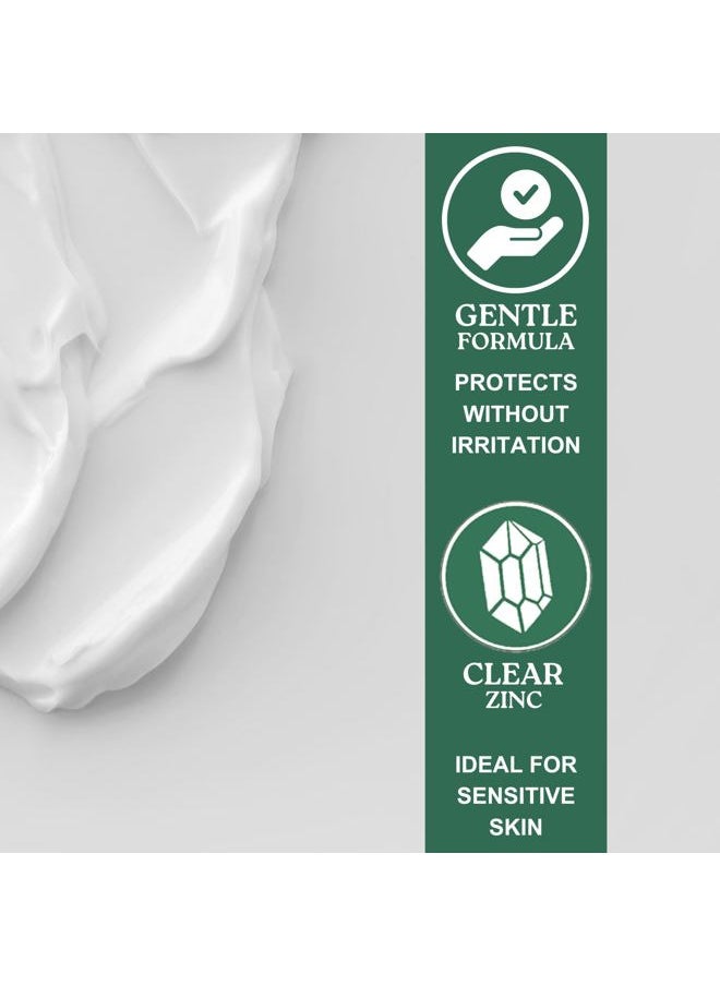 Badger Mineral Sunscreen Cream SPF 30, Zinc Oxide Sun Care, 98% Organic, Reef Safe, Water Resistant, Unscented Face and Body Sunscreen Travel Size, 2.9 fl oz  - Image 2
