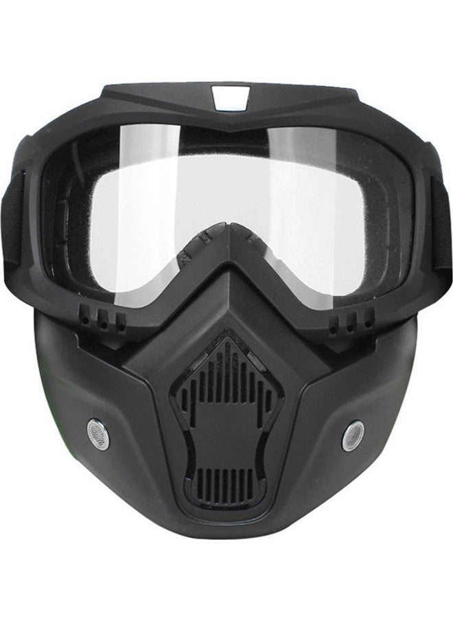 Mortorcycle Face Mask High-definition Goggles with Mouth Filter