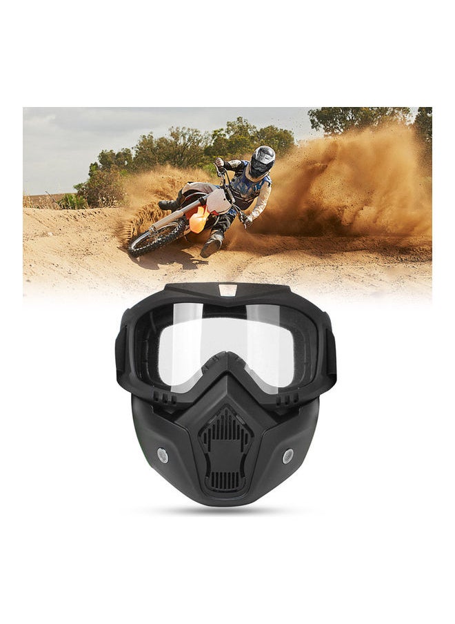 Mortorcycle Face Mask High-definition Goggles with Mouth Filter