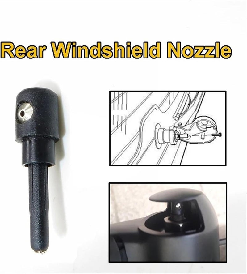 QASULER Rear Wiper Arm Washer Cover Cap Set for Skoda Fabia - Image 5