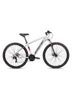 Spartan Calibre Hardtail Mountain Bicycle| 24 inch wheel size| 21 speed Shimano gear | For teens and adults| Satin Silver  - Image 2