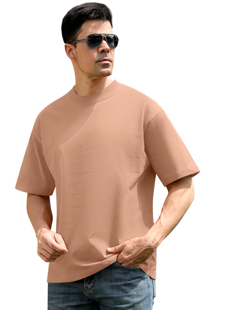 Eadali 3 Pack Men’s Oversized T-Shirts – Drop Shoulder Crewneck Heavyweight 280g Cotton Summer Loose Fit Short Sleeve Casual Tees for Men & Women - Image 5