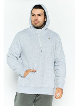 Avalanche Men Sportswear Fit Graphic Print Long Sleeves Outdoor Sweatshirt, Grey  - Image 1