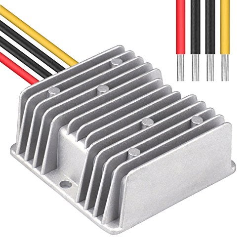 Cllena DC 8V-40V to 13.8V 10A Automatic Buck Boost Converter Step Down/Up Regulator Voltage Reducer Converter Waterproof Regulated DC Power Supply for Golf Cart Club Car LED Light - Image 2