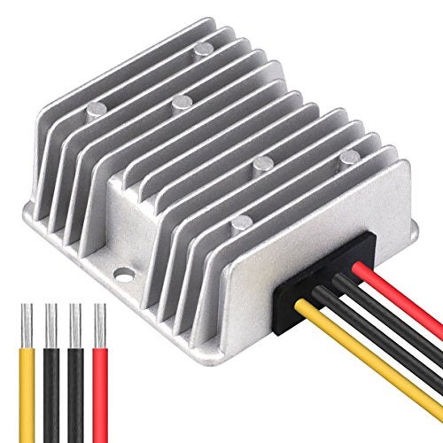 Cllena DC 8V-40V to 13.8V 10A Automatic Buck Boost Converter Step Down/Up Regulator Voltage Reducer Converter Waterproof Regulated DC Power Supply for Golf Cart Club Car LED Light - Image 1