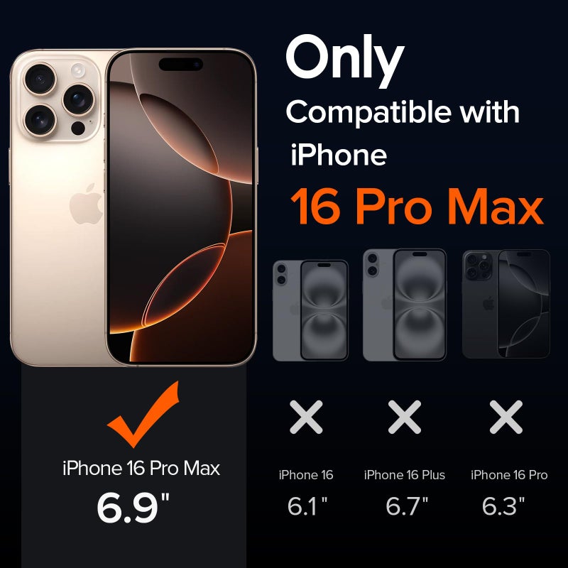 ivoler 3-in-1 Clear Case Designed for iPhone 16 Pro Max 6.9'' 2024 with 2 Pack Tempered Glass Screen Protector Full Camera Protection, Military Shockproof Protective Hard Back Slim Phone Cover- Clear - Image 2