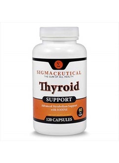 SIGMACEUTICAL Thyroid Support for Women - Zinc & Selenium Supplement - Iodine Supplement - Ashwagandha & Kelp Supplement - 120 Capsules  - Image 1