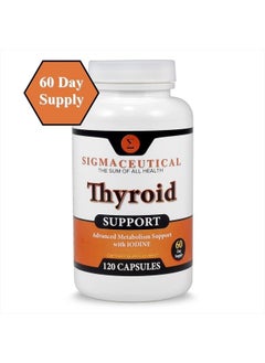 SIGMACEUTICAL Thyroid Support for Women - Zinc & Selenium Supplement - Iodine Supplement - Ashwagandha & Kelp Supplement - 120 Capsules  - Image 2