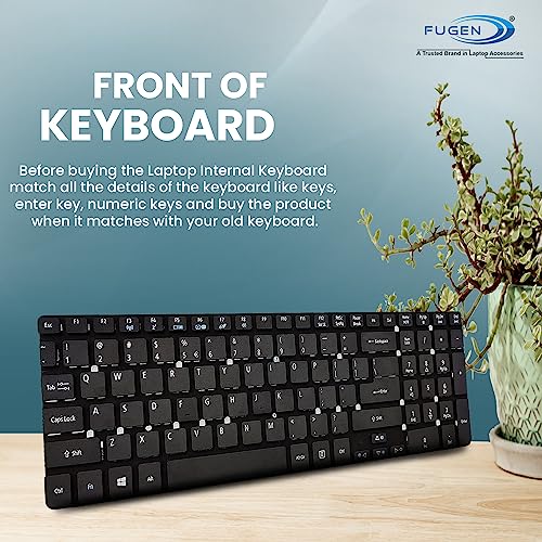 Fugen Laptop Internal Keyboard (US) Compatible for Acer Aspire 5755 5755G 5830 5830G 5830T 5830TG 5755ZG V3-731 V3-771 V3-771G E1-572 E1-510 V3-772 ES1-512 ES1-711 V3-531 V3-551 V3-571 V3-572 - Image 2