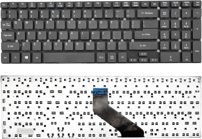 Fugen Laptop Internal Keyboard (US) Compatible for Acer Aspire 5755 5755G 5830 5830G 5830T 5830TG 5755ZG V3-731 V3-771 V3-771G E1-572 E1-510 V3-772 ES1-512 ES1-711 V3-531 V3-551 V3-571 V3-572 - Image 1