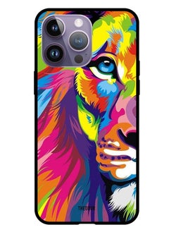 Protective Case Cover For Apple iPhone 14 Pro 6.1" 2022 Half Lion Art