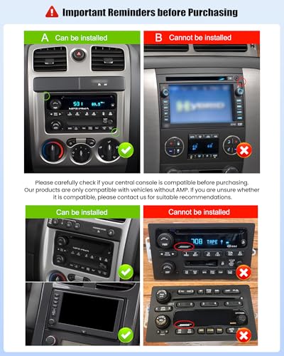 UNITOPSCI 4G+64G 8 Core Android Car Stereo for Chevy Chevrolet Silverado SSR Tahoe 2003-2006, GMC Siera Yukon 2003-2006, Hummer 2003-2006 Apple CarPlay Android Auto 7 Inch Touchscreen BT GPS WiFi DSP AHD Camera - Image 3