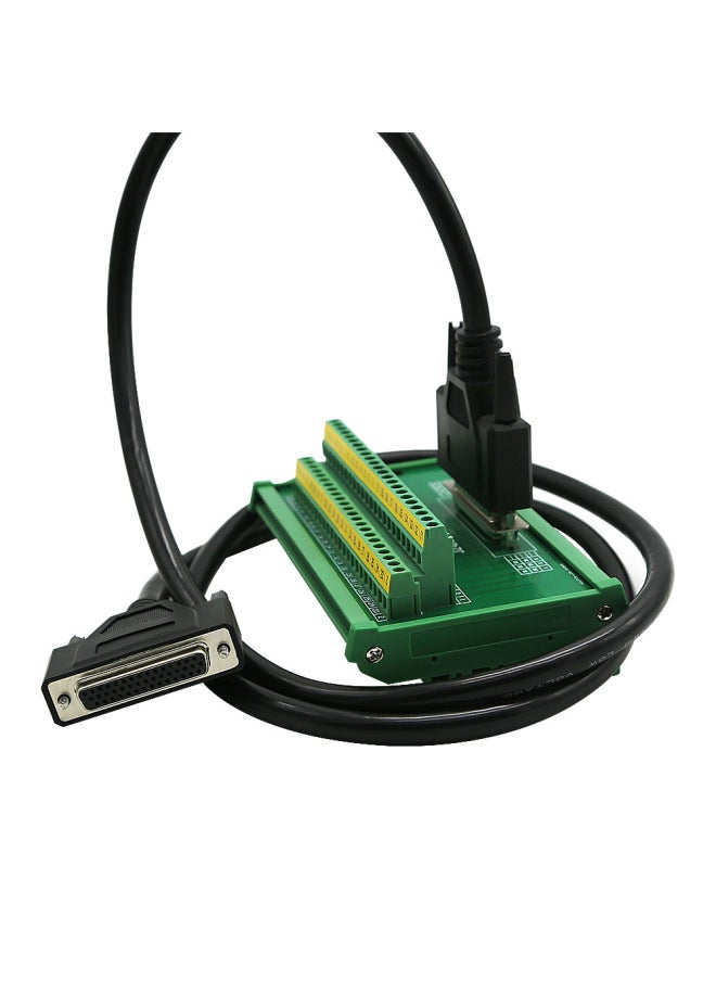 Serial Port 9-pin DB9 DB15 DB25 37-pin Relay Terminal Adapter Board Automatic Rail Terminal-Color:DB37 Male Terminal Block
