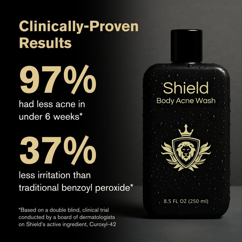 Shield غسول حب الشباب للجسم للرجال والأولاد بدون رائحة 85 أونصة - Image 3