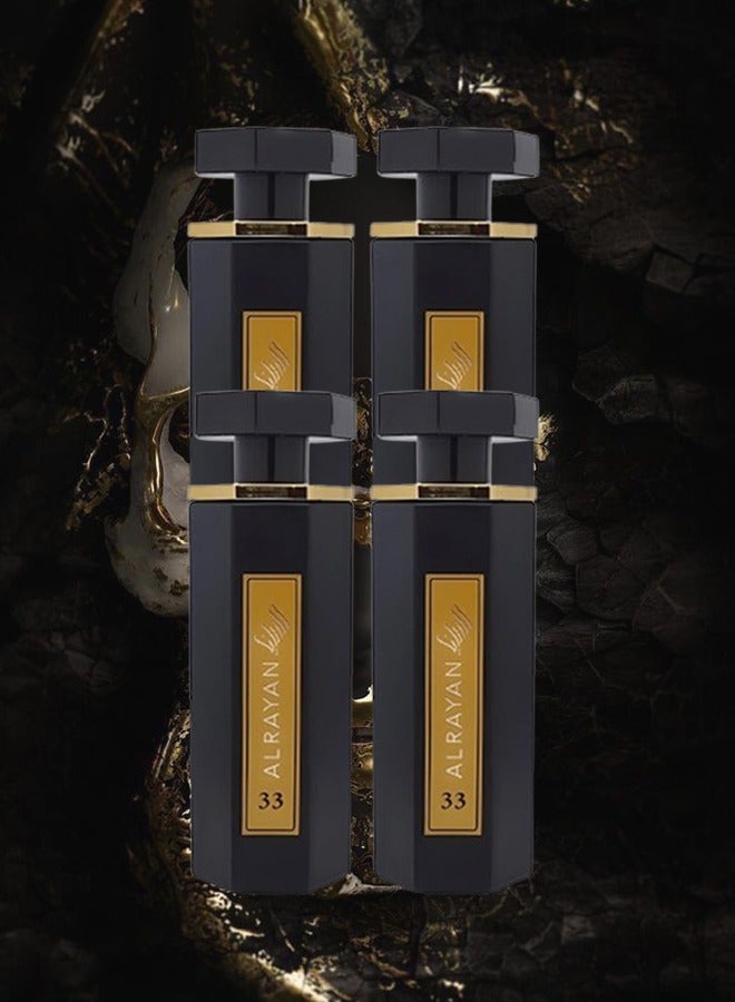 Alrayan 4 Pieces Alrayan Perfume 33 For Men 100ml EDP - Image 1