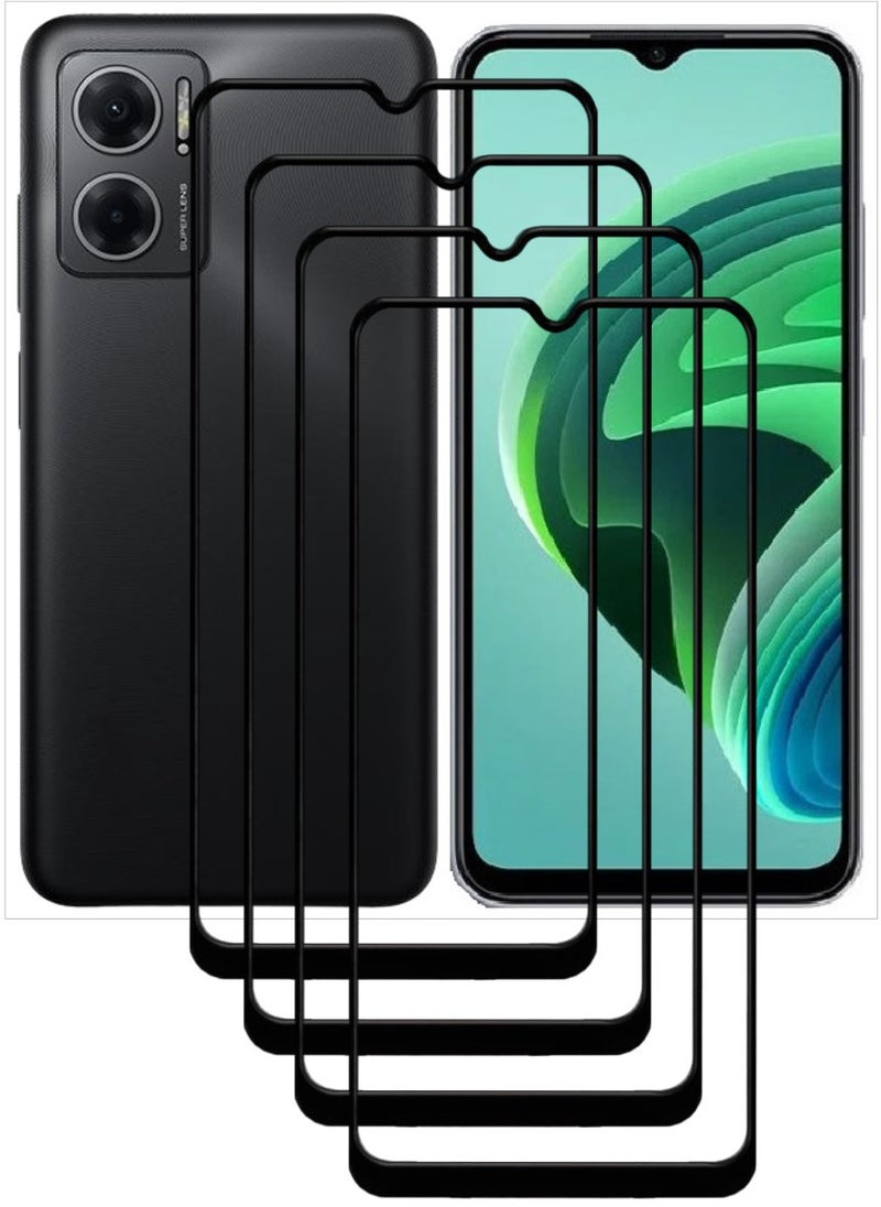 ACLIX 4 Pieces Antistatic ESD Dustproof Premium Quality High Definition Tempered Glass Screen Protector Designed For Xiaomi Redmi Note 11E - Image 1